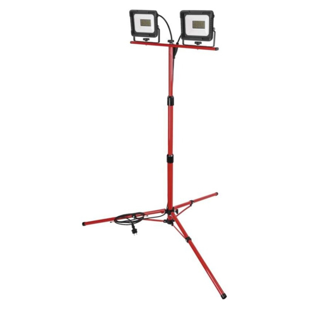 EMOS ELION LED reflektor 2×30W + háromlábú állvány, 4000K, 4800, 220-240V, CRI> 80, piros, fekete, Természetes fehér, IP65/IP44, EMOS Lighting, ZS3333.2