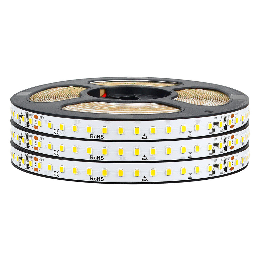 MARATHON LED szalag, áramgenerátoros, 48 V DC, 2835, 120 LED/m, 10 W/m, 4000 K, természetes fehér, >80 Ra, 1550 lm/m, 10 mm – LEDISSIMO