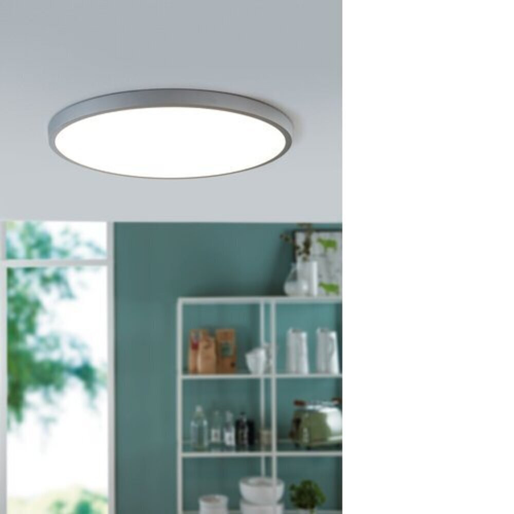 LED panel , 25W , falon kívüli , kerek , 50 cm , természetes fehér , nikkel keret , EGLO , FUEVA , 97276