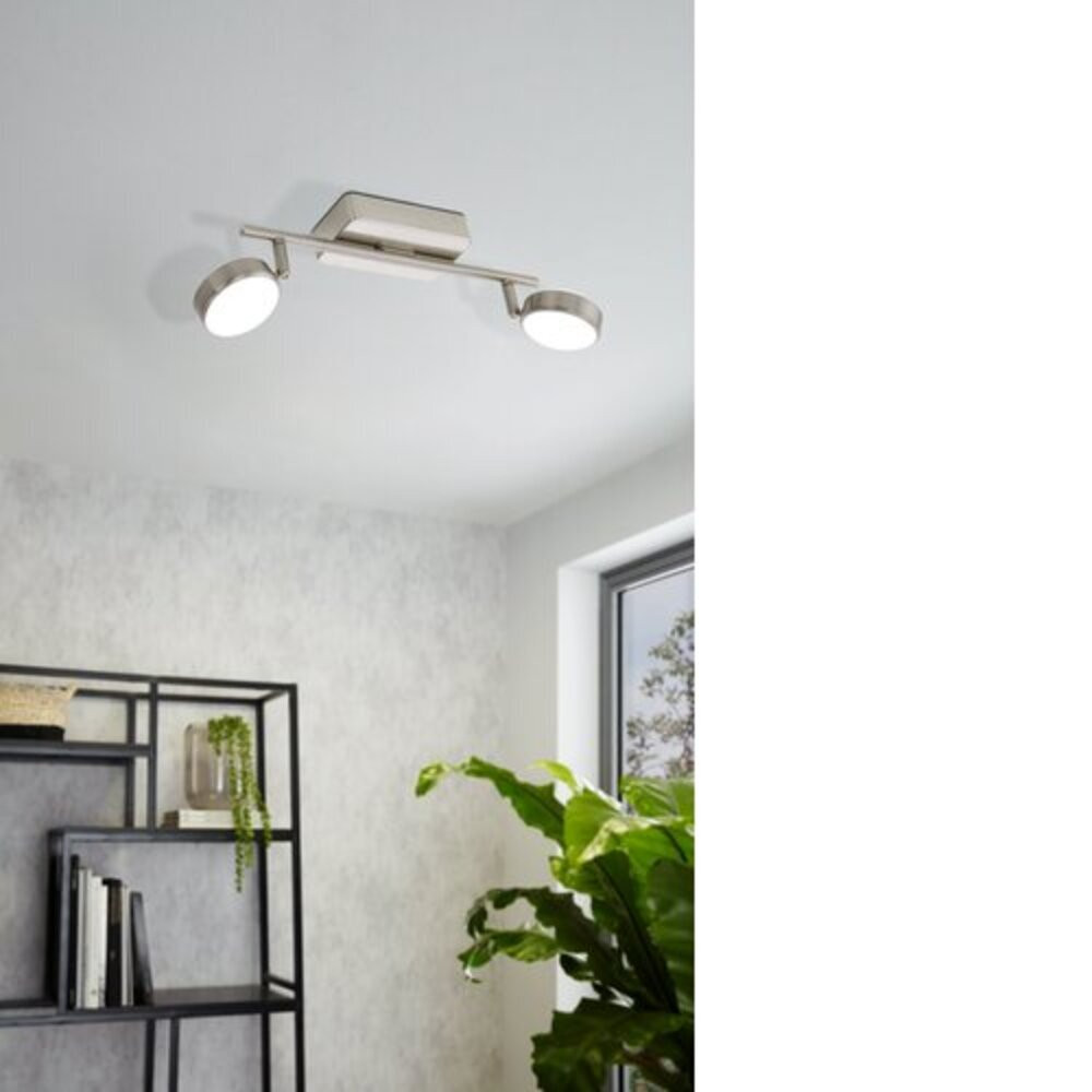 LED lámpatest , mennyezeti , 2 x 5W , dimmelhető , RGB , CCT , nikkel , EGLO , CORROPOLI-C , 97715
