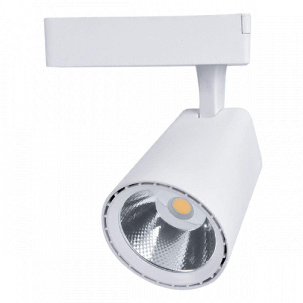 Sínes LED lámpa , track light , 1 fázisú , 2 pólusú , 20 Watt , 36° , természetes fehér , fehér , Elmark