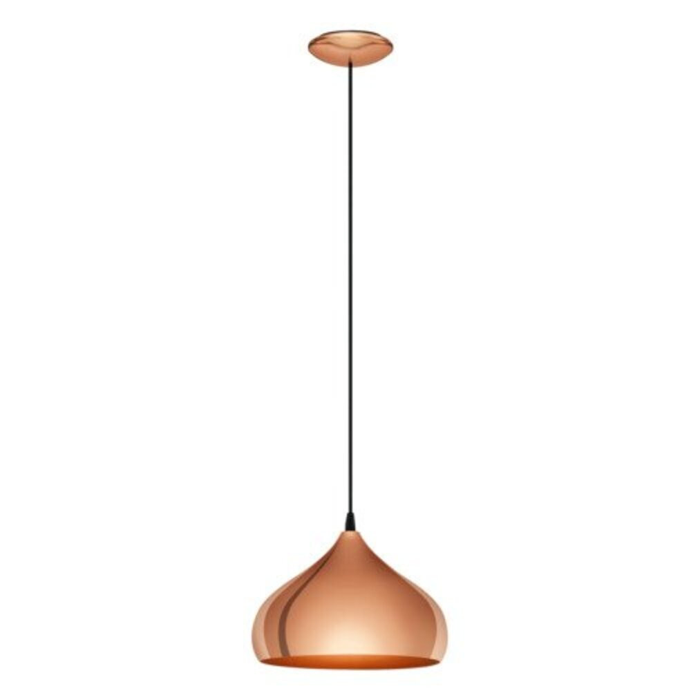 LED lámpa függeszték , mennyezeti , E27 , vörösréz , vintage , EGLO , HAPTON , 49449