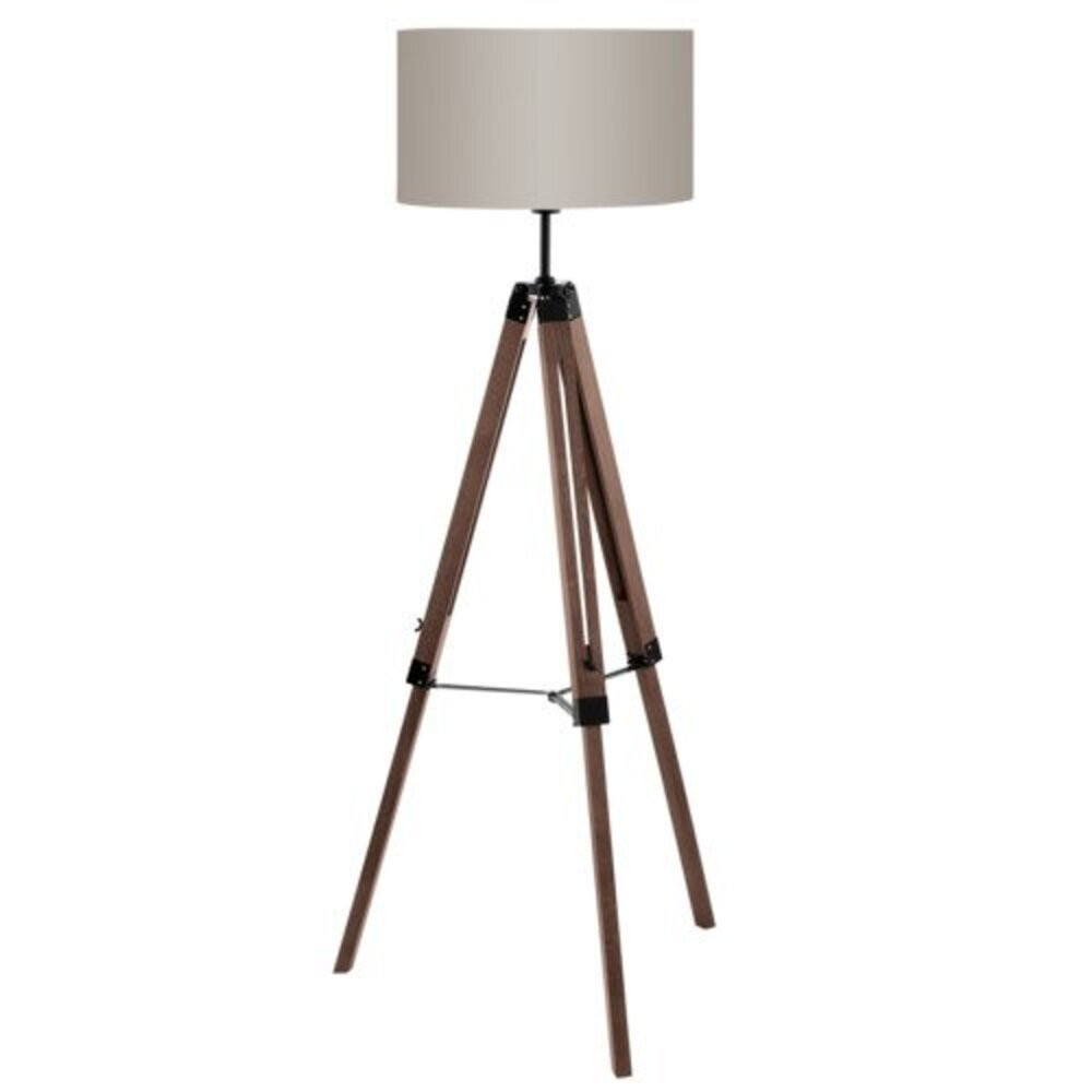 LED lámpa , állólámpa , E27 , fa , textil , dió , EGLO , LANTADA , 94326