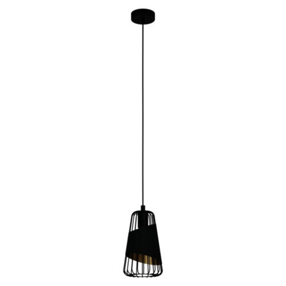 LED lámpa függeszték , mennyezeti , E27 , acél , fekete , EGLO , AUSTELL , 49447
