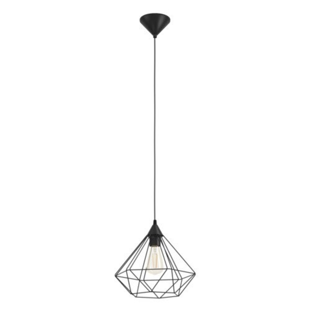 LED lámpa függeszték , mennyezeti , E27 , műanyag , fekete , EGLO , TARBES , 94188