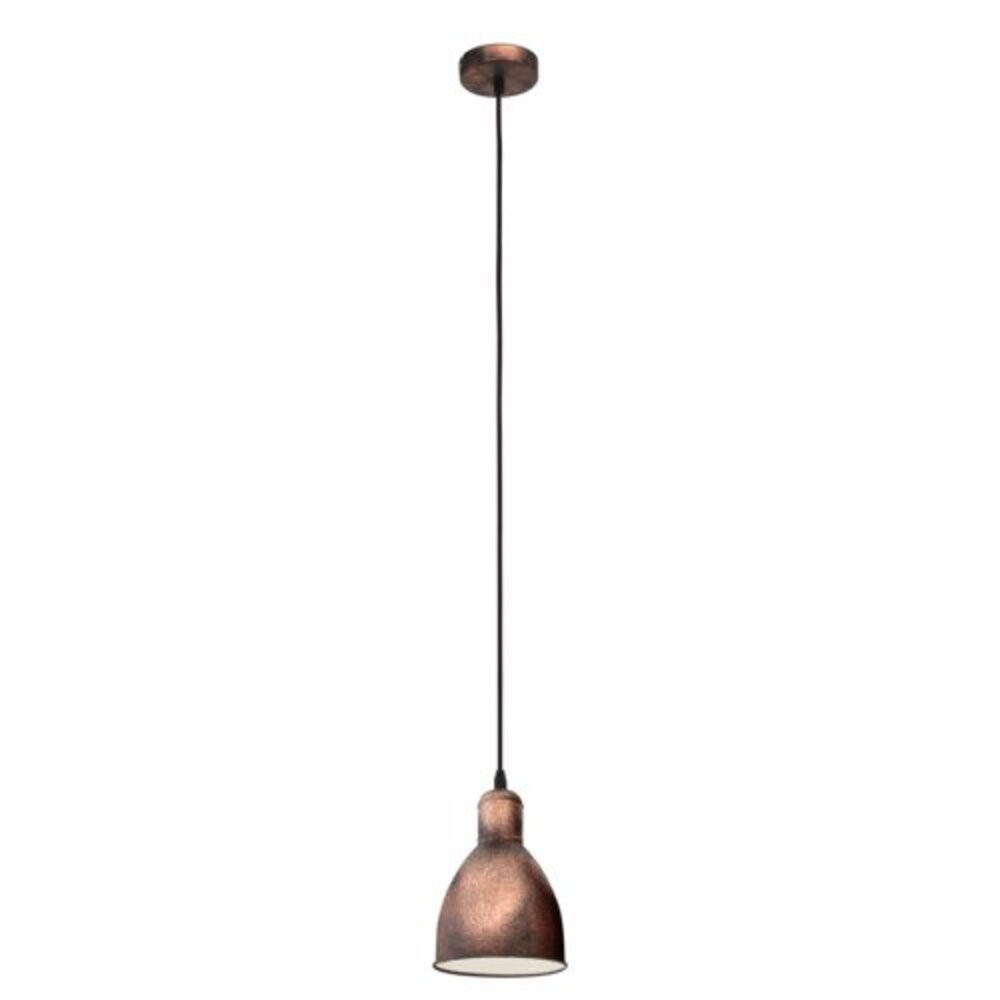 LED lámpa függeszték , mennyezeti , E27 , acél , antik-vörösréz , EGLO , PRIDDY 1 , 49492
