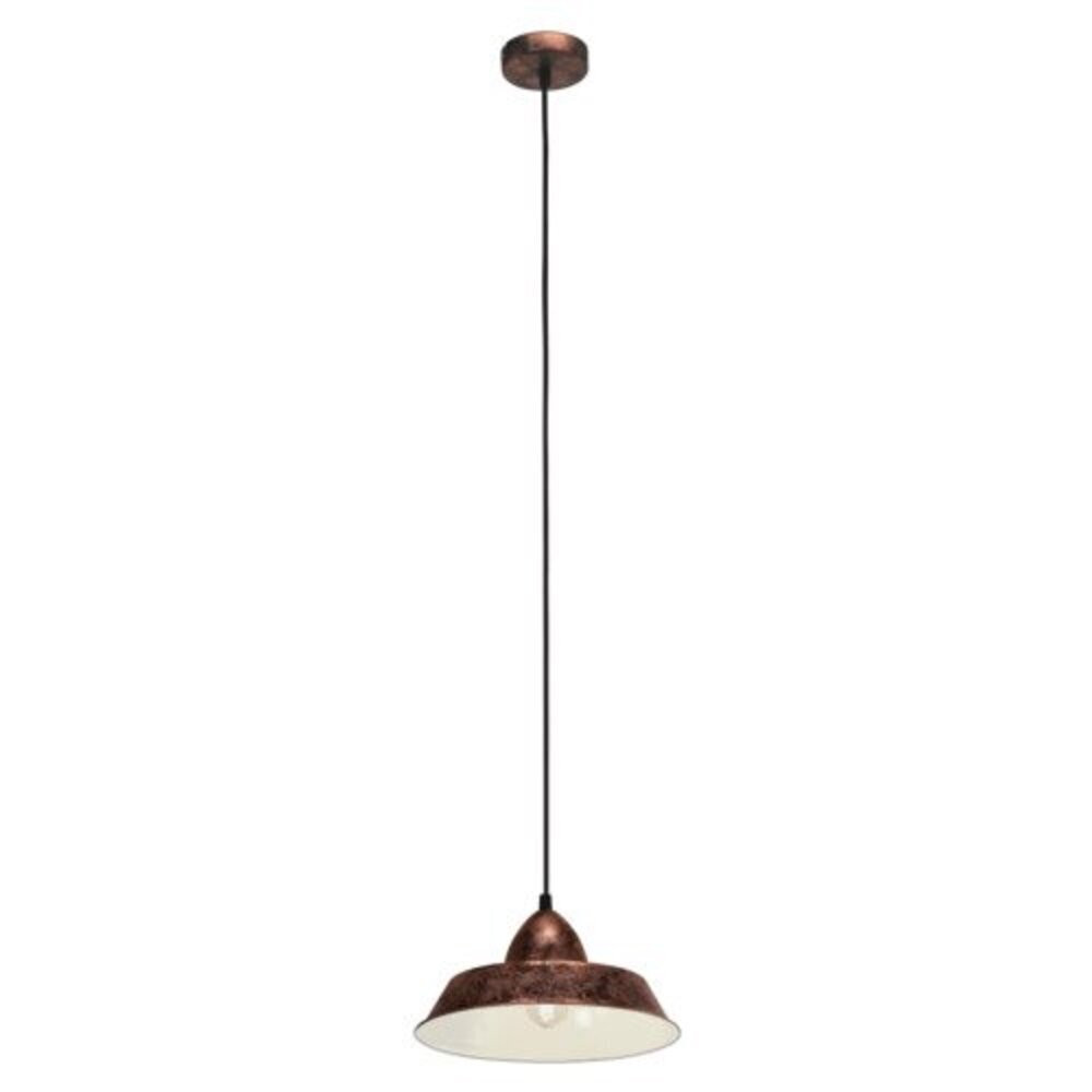 LED lámpa függeszték , mennyezeti , E27 , acél , antik-vörösréz , EGLO , AUCKLAND , 49243