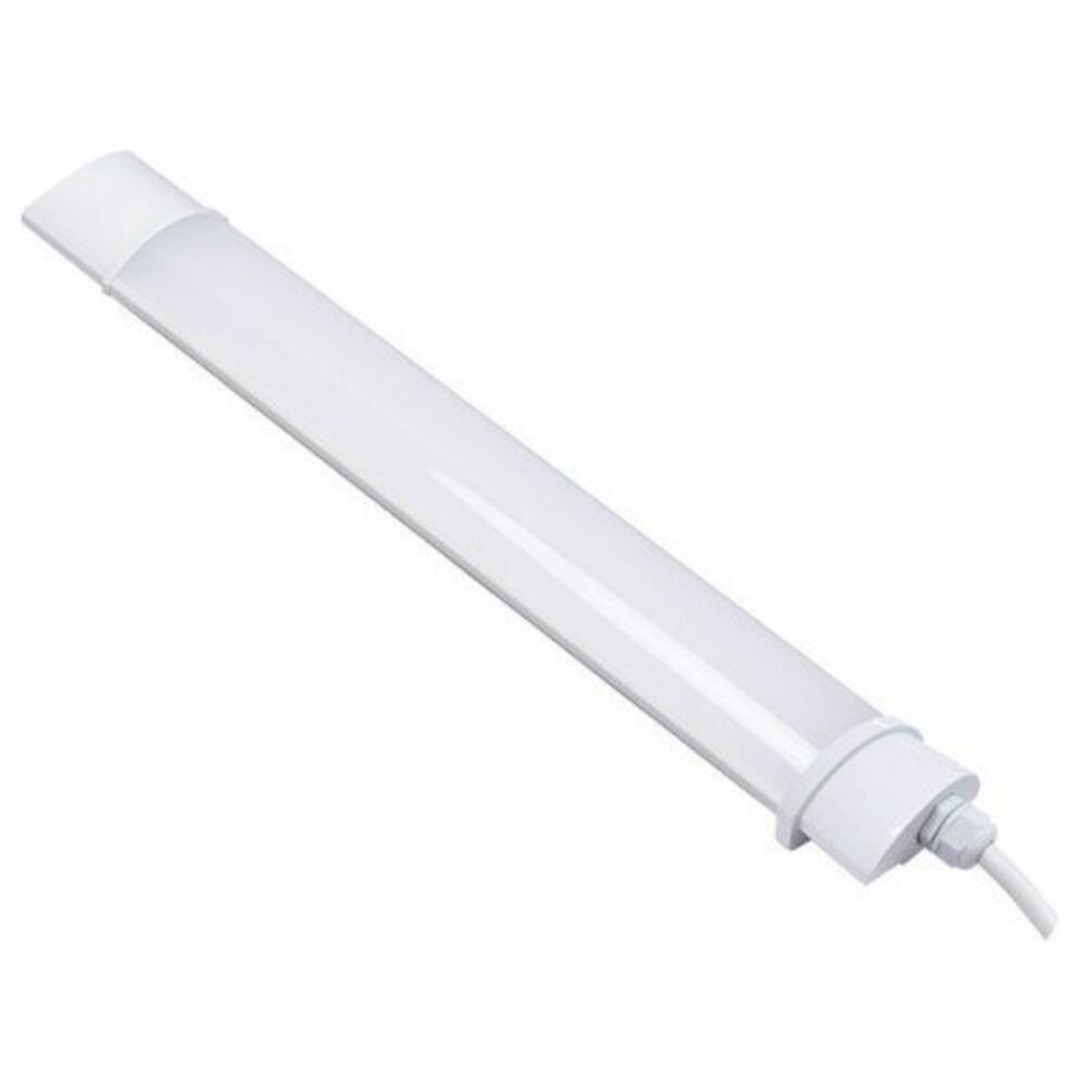LED lámpatest , 40 watt , 120 cm , kompakt armatúra , por- és párvédett , hideg fehér , IP65