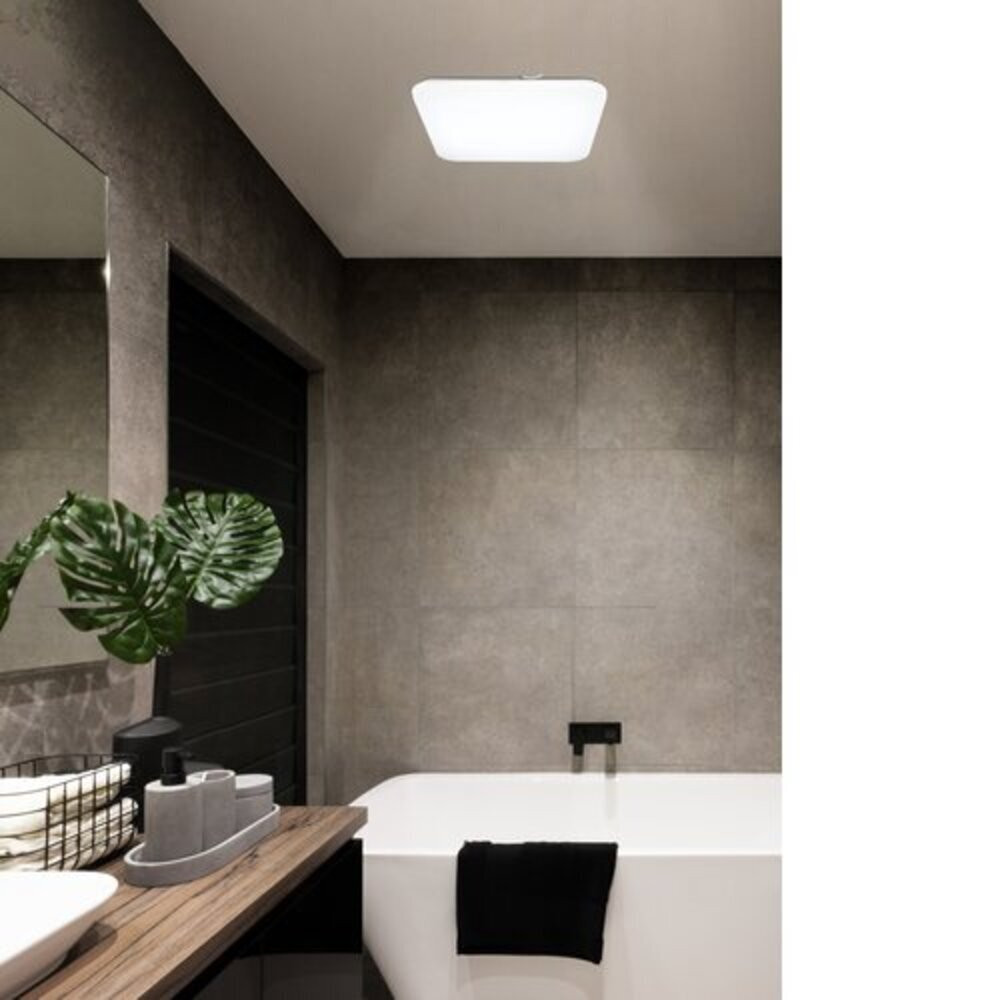 LED lámpatest , mennyezeti/fali , négyzet , 17.3W , meleg fehér , IP44 , EGLO , FRANIA , 97885