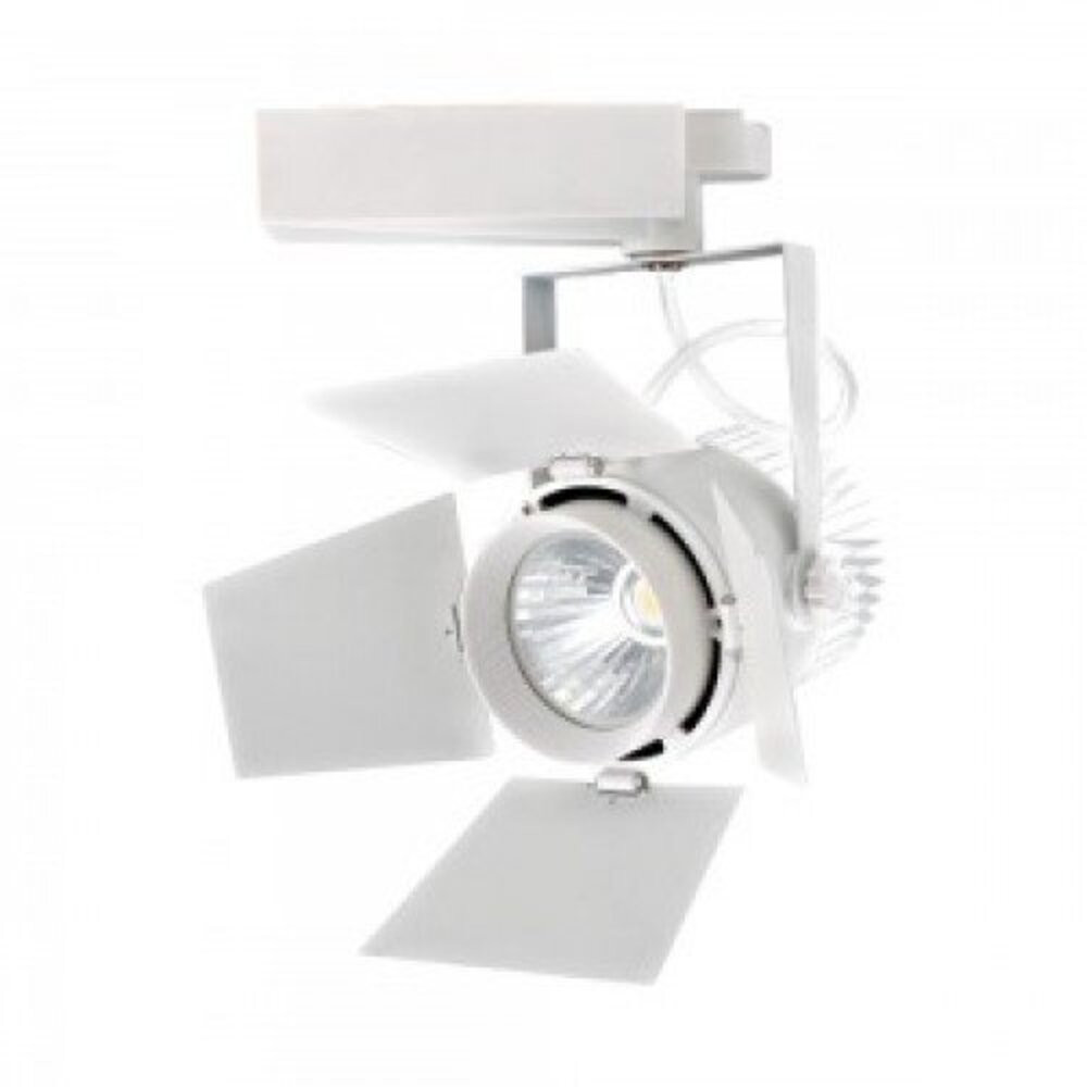 Sínes LED lámpa , track light , stúdió , 3 fázisú , 4 pólusú , 33 Watt , 24-60° , SAMSUNG CHIP , meleg fehér , CRI>90 , 5 év garancia , fehér