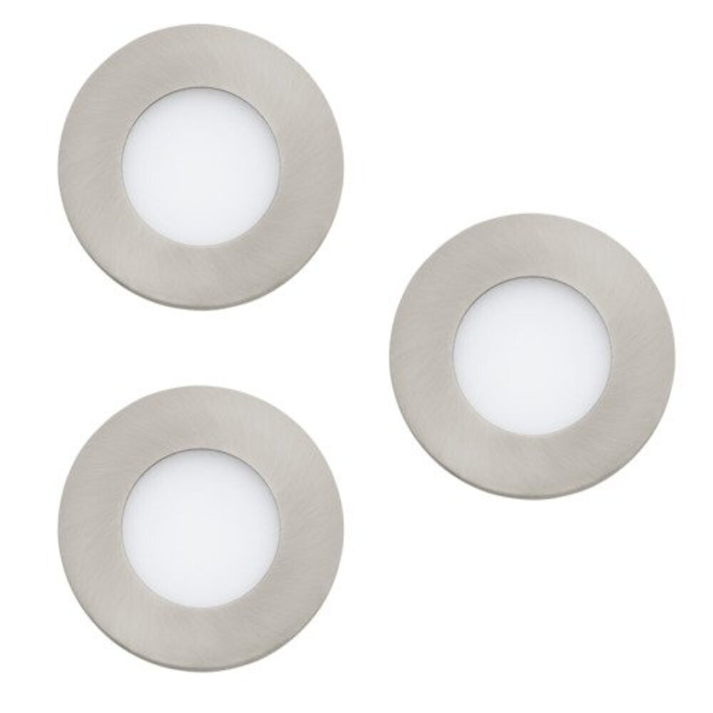 LED panel , 3W , süllyesztett , kerek , RGBW, dimmelhető , matt nikkel , 3db-os szett , EGLO , FUEVA-C , 32882