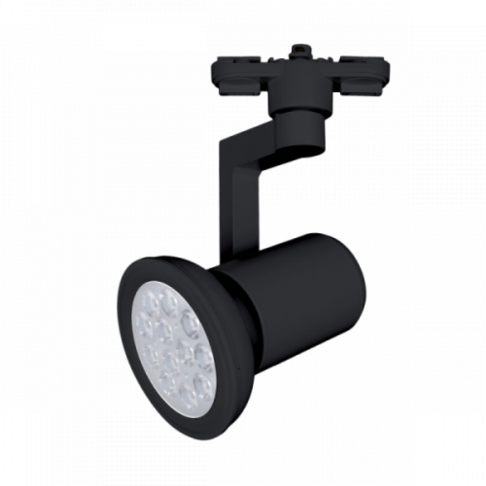 Sínes LED lámpa, track light , 1 fázisú , 2 pólusú , E27 foglalat , fekete