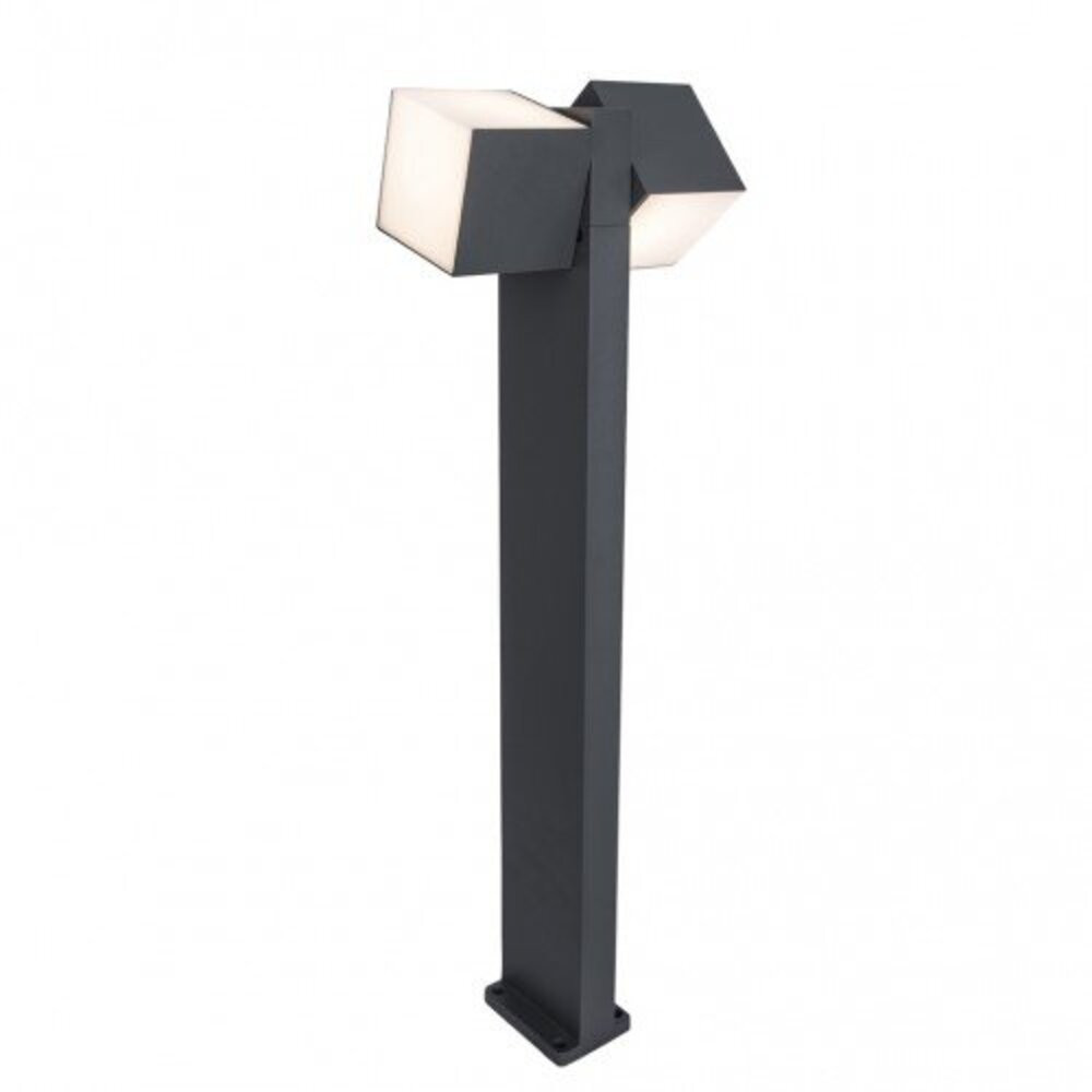 Led lámpatest , állólámpa , 2 fejes , 19 Watt , meleg fehér , kültéri , IP54 , LUTEC, CUBA