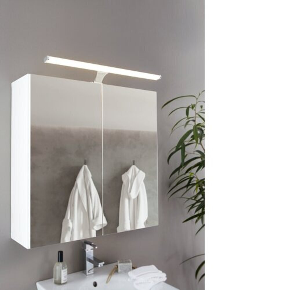 LED lámpatest , tükörvilágítás , 10 Watt , 60 cm , meleg fehér , króm , IP44 , EGLO , VINCHIO , 98502