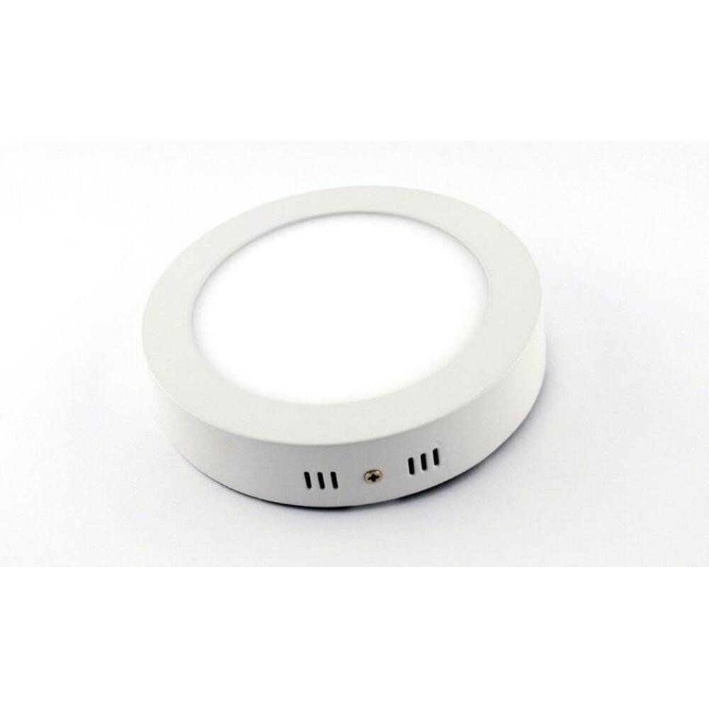 LED panel , 6W , falon kívüli , kerek , természetes fehér