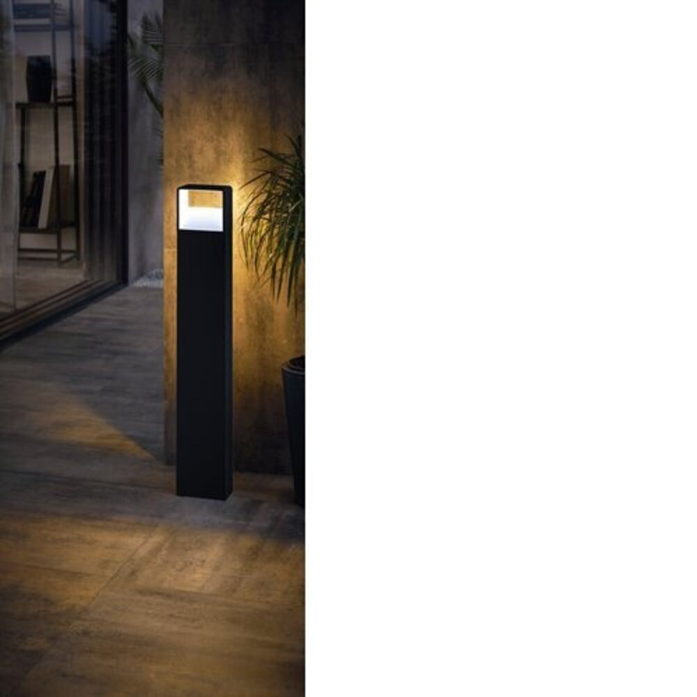 Led lámpatest , állólámpa , 6 Watt , meleg fehér , antracit , kültéri , IP44 , EGLO , DONINNI, 98272