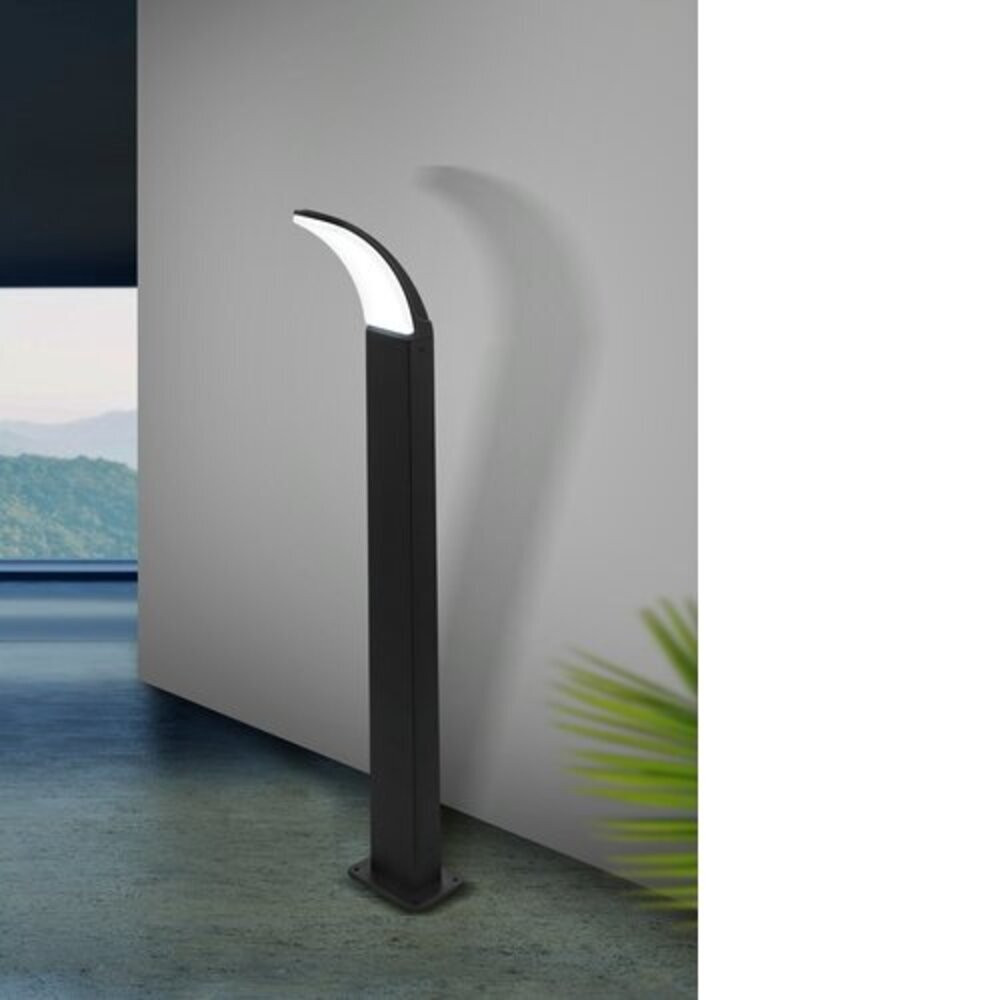 Led lámpatest , állólámpa , 11 Watt , meleg fehér ,fekete , kültéri , IP44 , EGLO , FIUMICINO , 98152