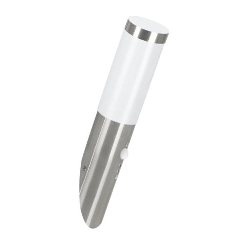 LED lámpatest , kültéri , mozgásérzékelős , oldalfali , E27-es foglalatú , nemesacél , IP44 , EGLO , HELSINKI , 83278