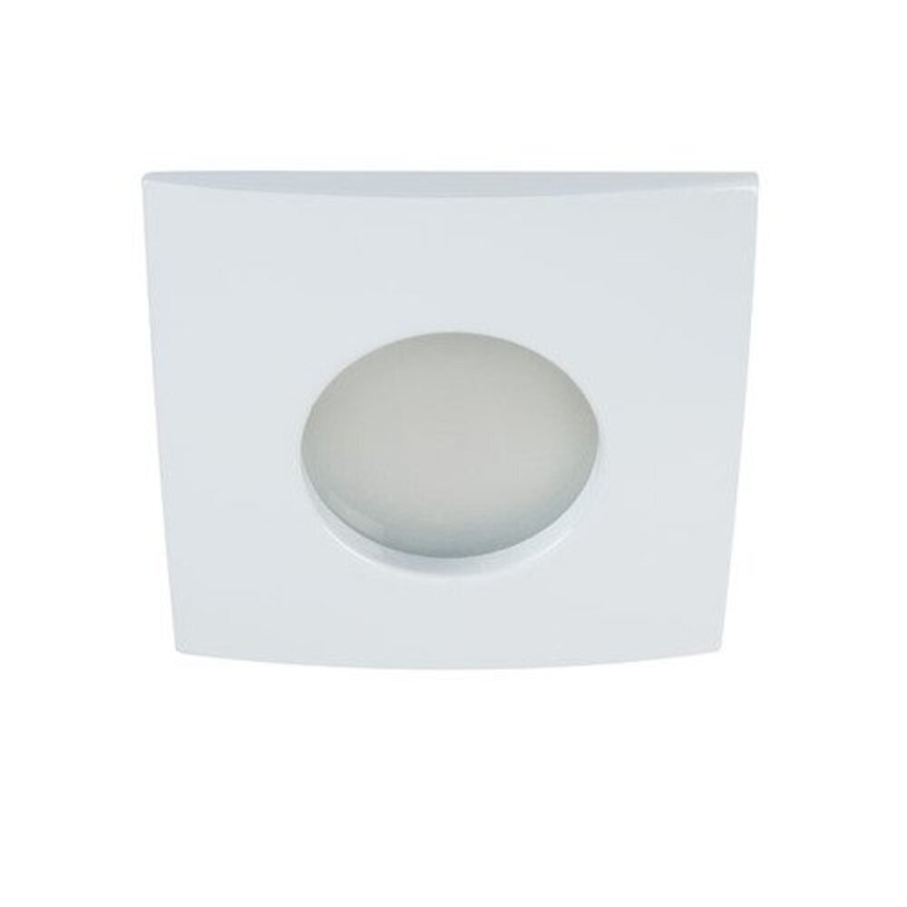 LED lámpatest , spot keret , süllyesztett , négyzet , GU10 , fehér , IP44 , QULES