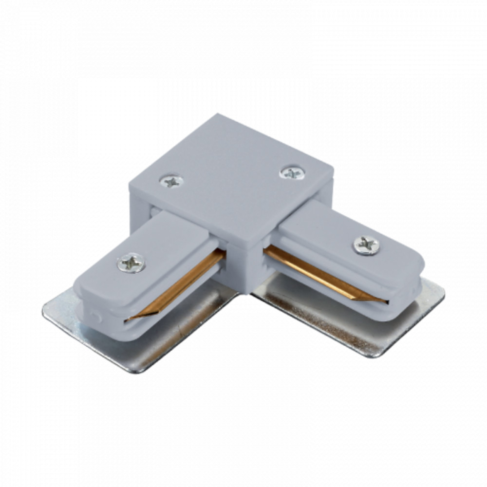 Track light sín adapter , 1 fázisú , 2 pólusú , L típus , szürke