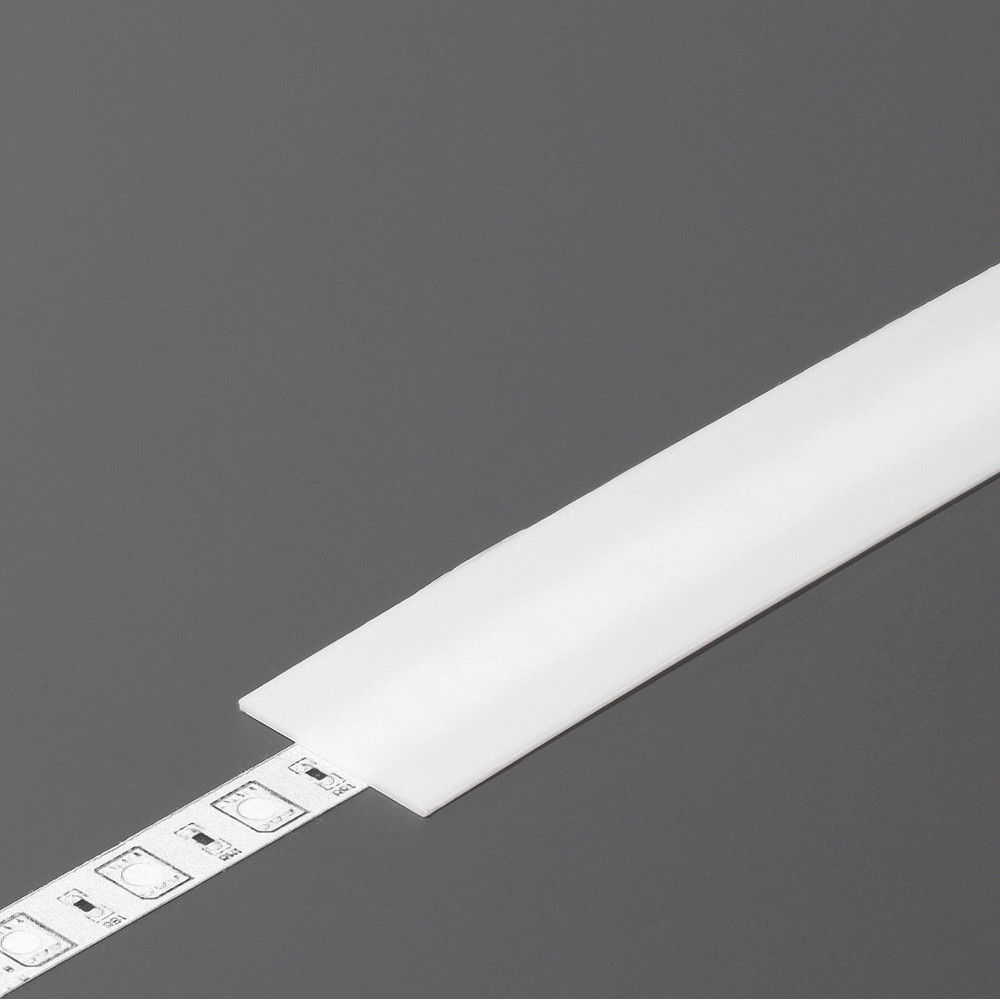 TOPMET slide alumínium LED profilhoz fedő, 2m, opál, műanyag