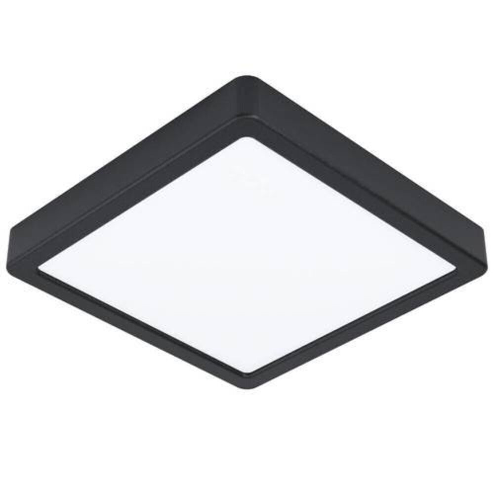 LED panel , 16.5W , falon kívüli , négyzet , meleg fehér , fekete keret , EGLO , FUEVA 5 , 99244