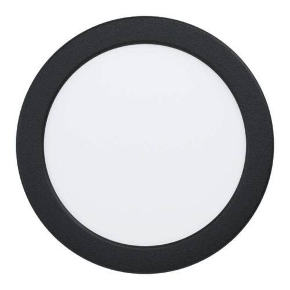 LED panel , 10.5W , süllyesztett , kerek , természetes fehér , fekete keret , IP44 , EGLO , FUEVA 5 , 99214