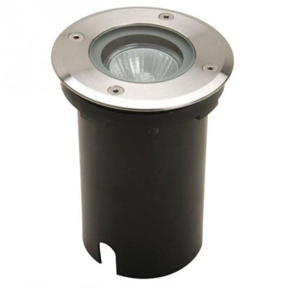 LED lámpatest , Matt fekete, taposólámpa , GU10-es foglalattal , kerek , IP67 , LUTEC , BERLIN
