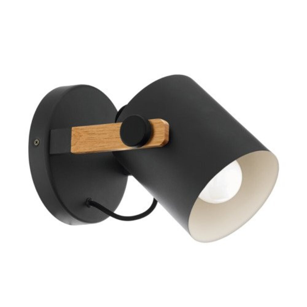 LED lámpa , fali , E27 , fa , fekete , EGLO , HORNWOOD , 43046