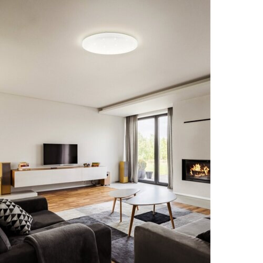 LED lámpatest , mennyezeti/fali , kristály hatású , 12W , kerek , állítható fehér színárnyalat (CCT) , dimmelhető , EGLO , FRANIA-A , 98294