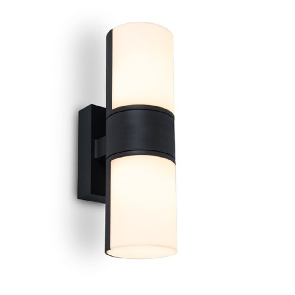 LED lámpatest , oldalfali , 2 irányú , 15W , meleg fehér , fekete , kültéri , IP54 , LUTEC , CYRA