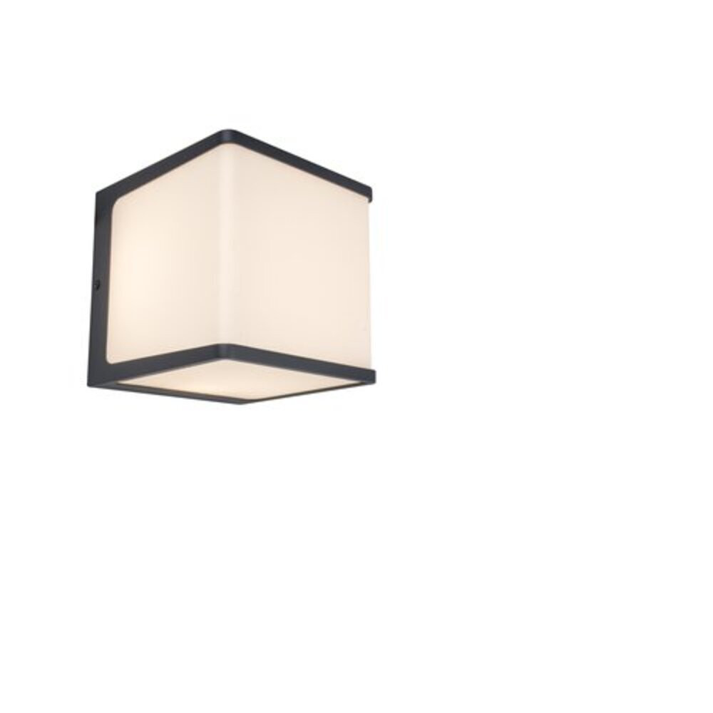 LED lámpatest , oldalfali , 21W , természetes fehér , sötét szürke , kültéri , IP54 , LUTEC , DOBLO