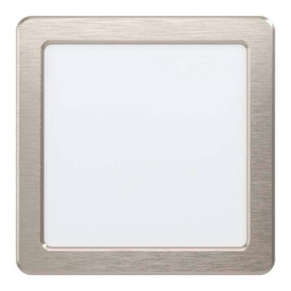 LED panel , 10.5W , süllyesztett , négyzet, meleg fehér , matt nikkel keret , EGLO , FUEVA 5 , 99168