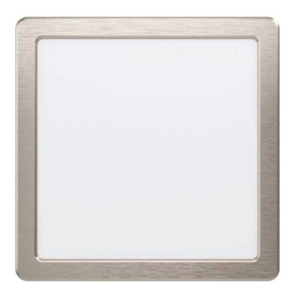 LED panel , 16.5W , süllyesztett , négyzet, természetes fehér , matt nikkel keret , EGLO , FUEVA 5 , 99185