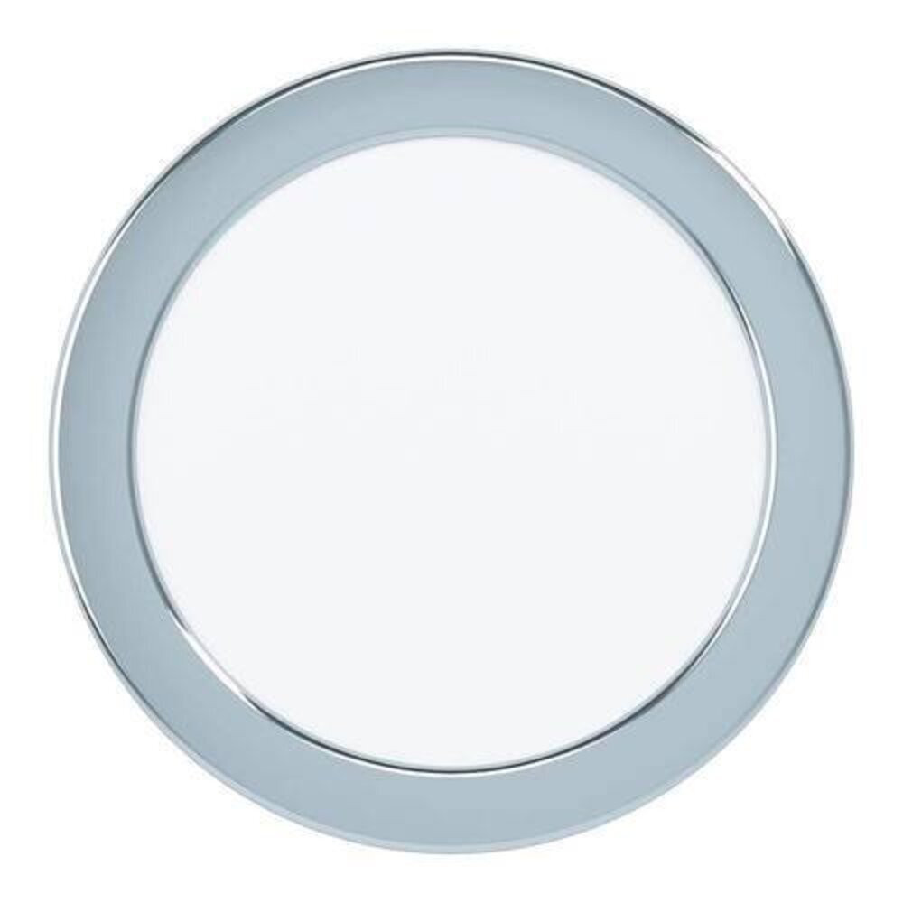 LED panel , 10.5W , süllyesztett , kerek , meleg fehér , króm keret , IP44 , EGLO , FUEVA 5 , 99205