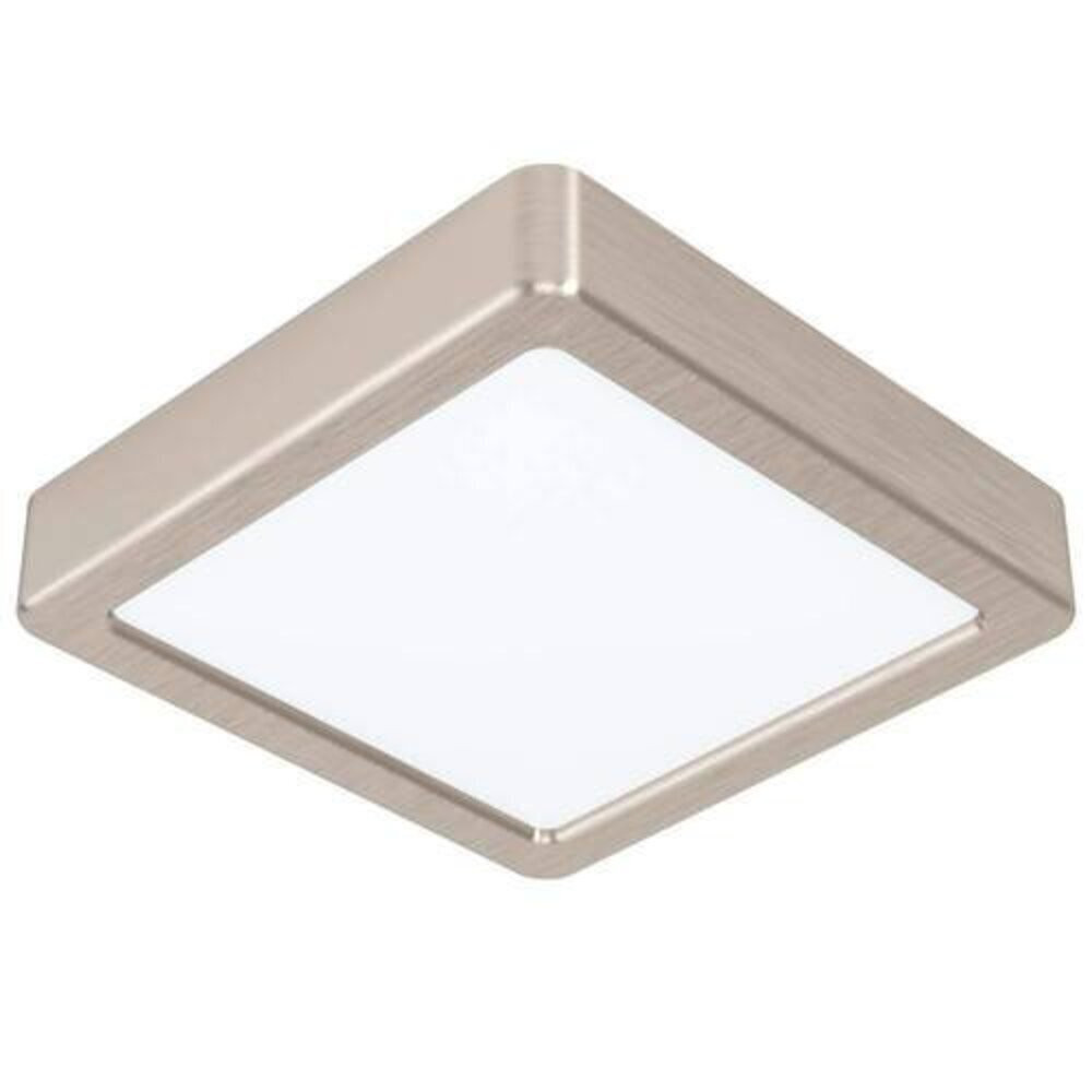 LED panel , 10.5W , falon kívüli , négyzet , természetes fehér , matt nikkel keret , EGLO , FUEVA 5 , 99252