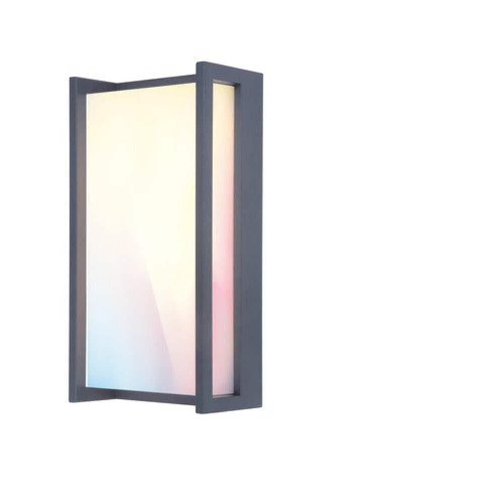 LED lámpatest , oldalfali , 15.2W , RGB , CCT , dimmelhető , kültéri , IP54 , LUTEC CONNECT , QUBO