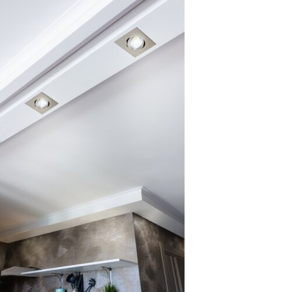 LED lámpatest , spot , 6W , süllyesztett , természetes fehér , dimmelhető ,matt nikkel , EGLO , SALICETO , 98308