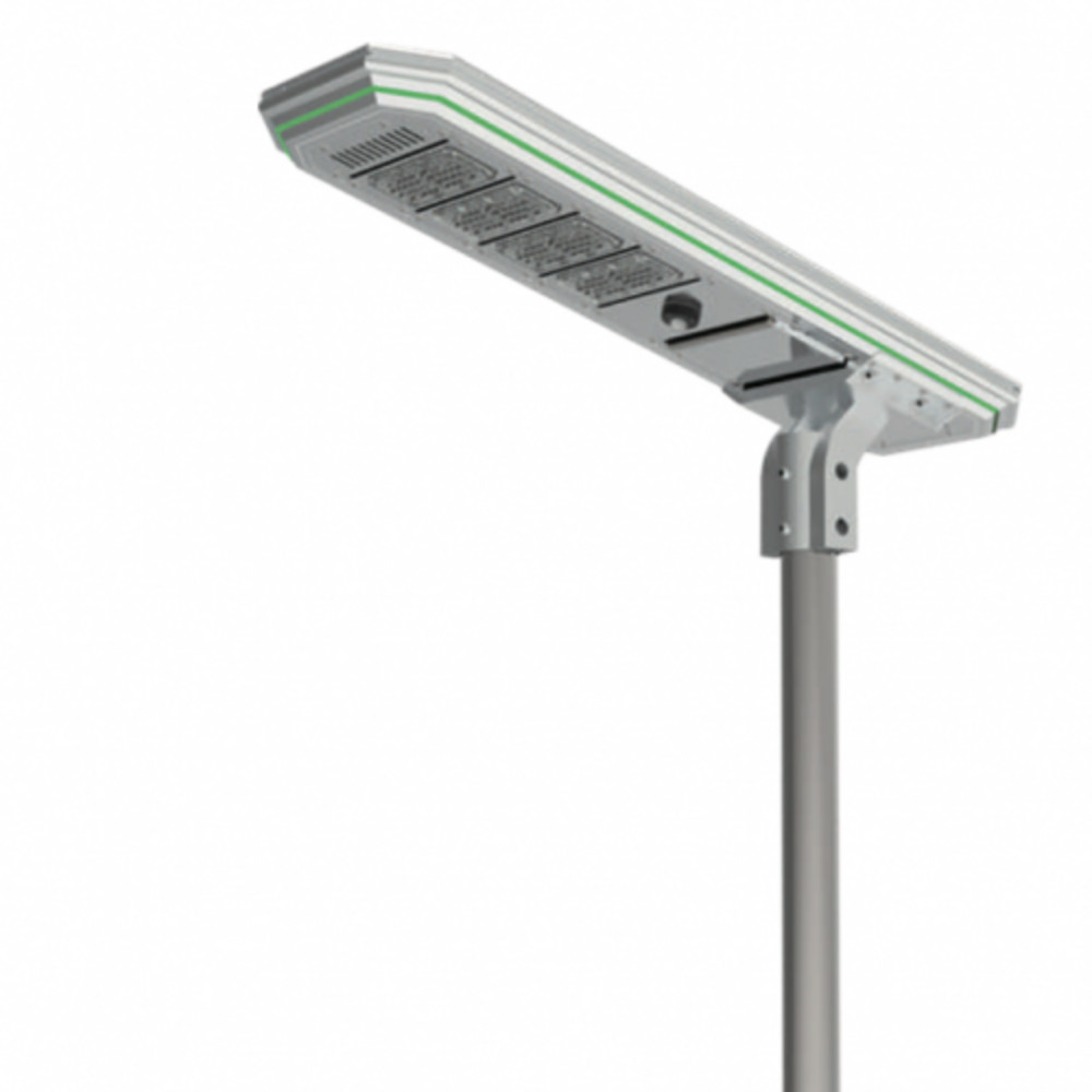 Utcai LED lámpatest , napelemes , mozgásérzékelős , SMD , 30 Watt , 180 lm/W , hideg fehér , IP65