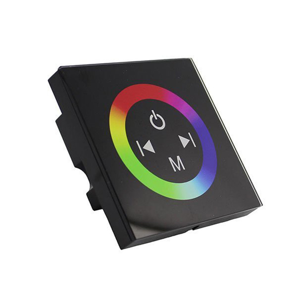 LED RGB szenzoros fényerőszabályzó falra szerelhető, fekete, Optonica, 6317