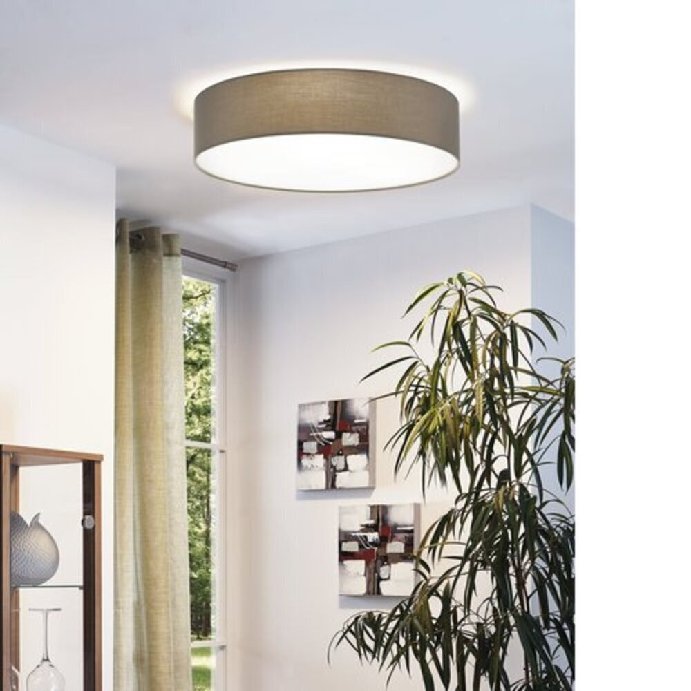 LED lámpatest, mennyezeti , 3 X E27 , textil , szürkésbarna , EGLO , PASTERI , 97612