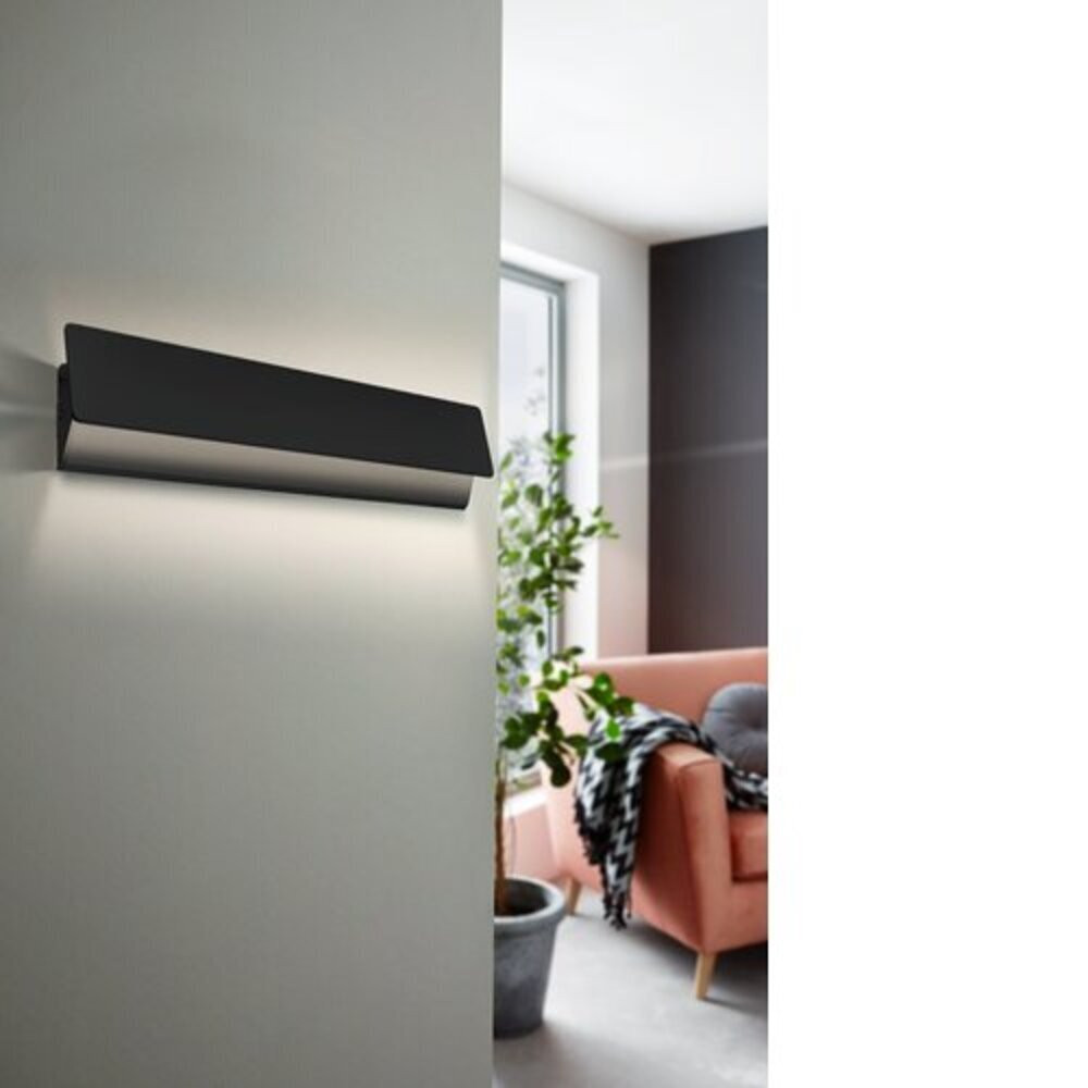 LED lámpa , fali , 12 watt , meleg fehér , fekete , EGLO , ZUBIALDE , 99087
