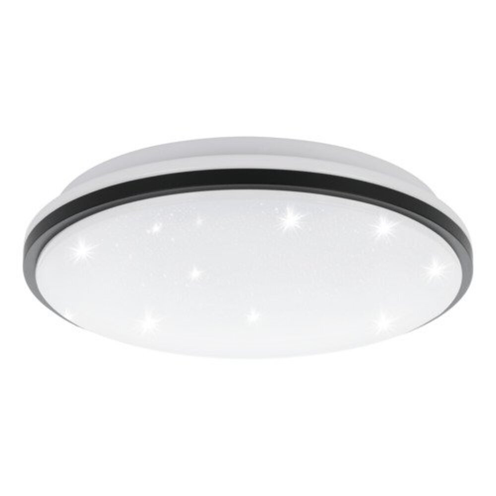 LED lámpatest , mennyezeti , 18W , kristály hatású , természetes fehér , acél , fekete/fehér , EGLO , MARUNELLA , 75627