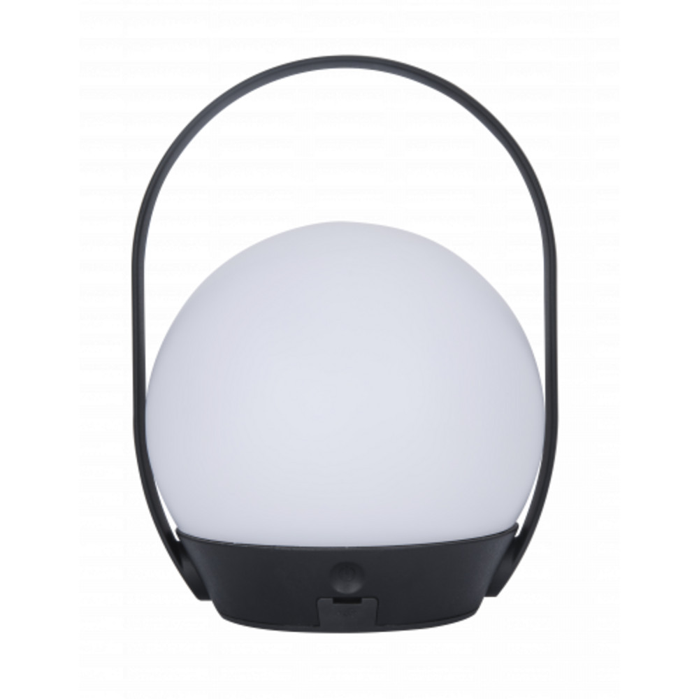 LED lámpatest , hordozható , asztali , 3.3W , RGB , CCT , dimmelhető , fekete , beltéri/kültéri , IP54 , LUTEC CONNECT , CARDI