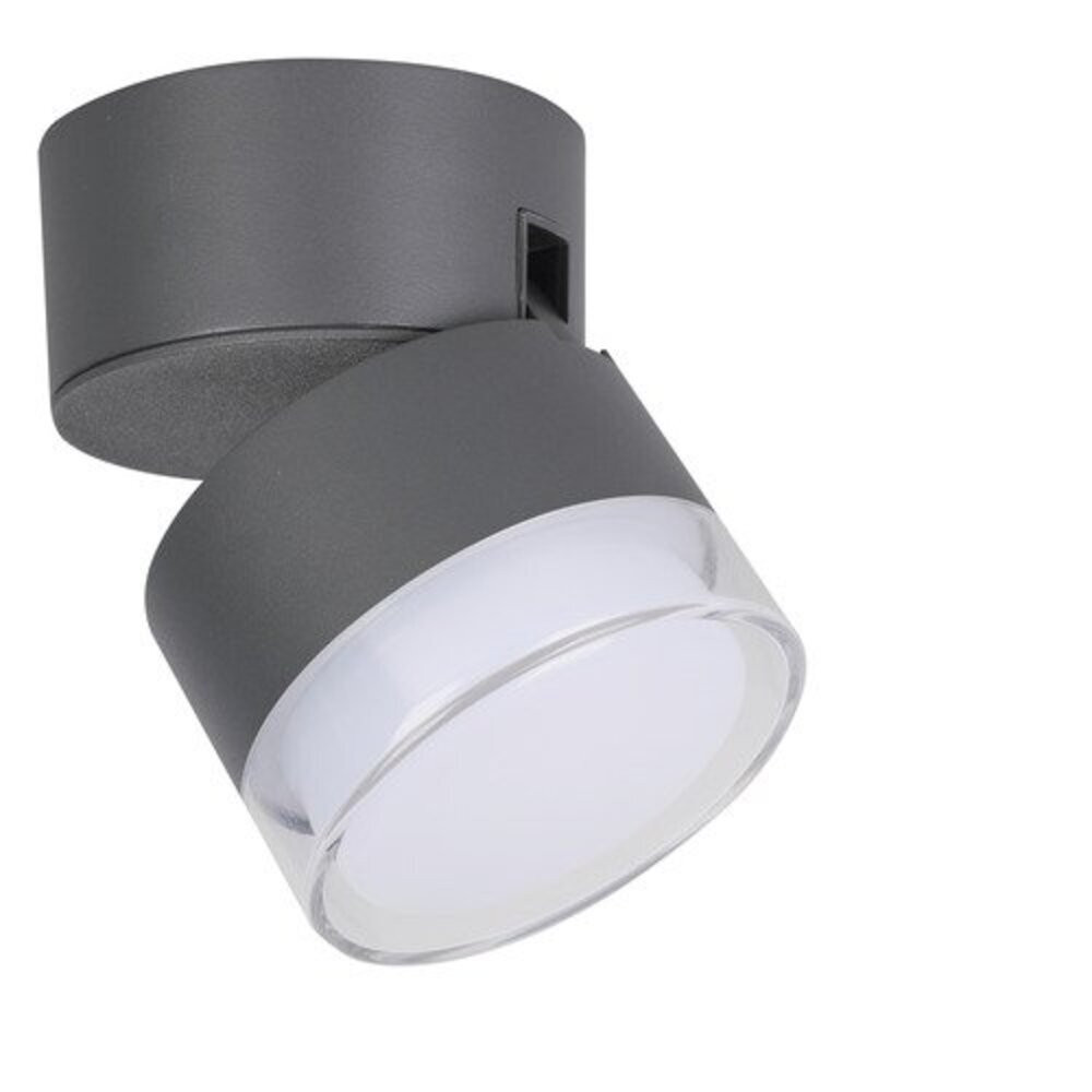 LED lámpatest , kültéri , fali , billenthető , 9.5W , RGB , CCT , dimmelhető , szürke , IP44 , LUTEC CONNECT , DROPSI