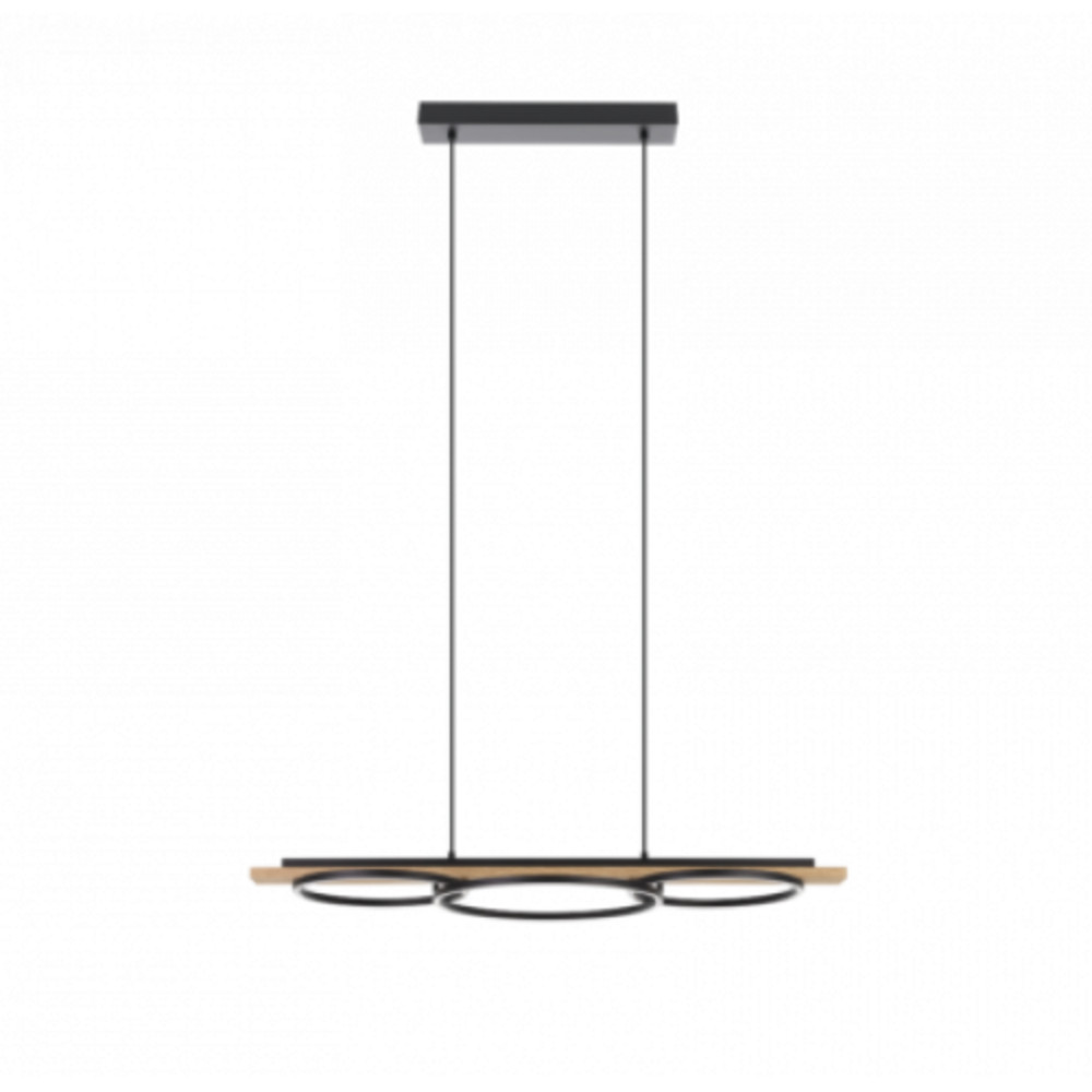 LED lámpa , függeszték , 2 x 15.2W és 15.5W , meleg fehér , fa , barna , EGLO , BOYAL LED , 99625