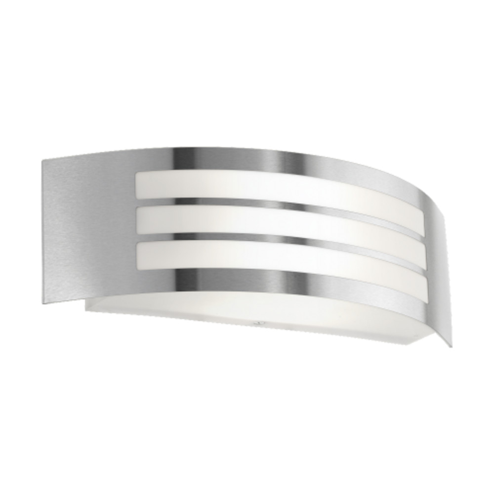 LED lámpa , fali , E27 foglalat , nemesacél , EGLO , LEIROS , 75423