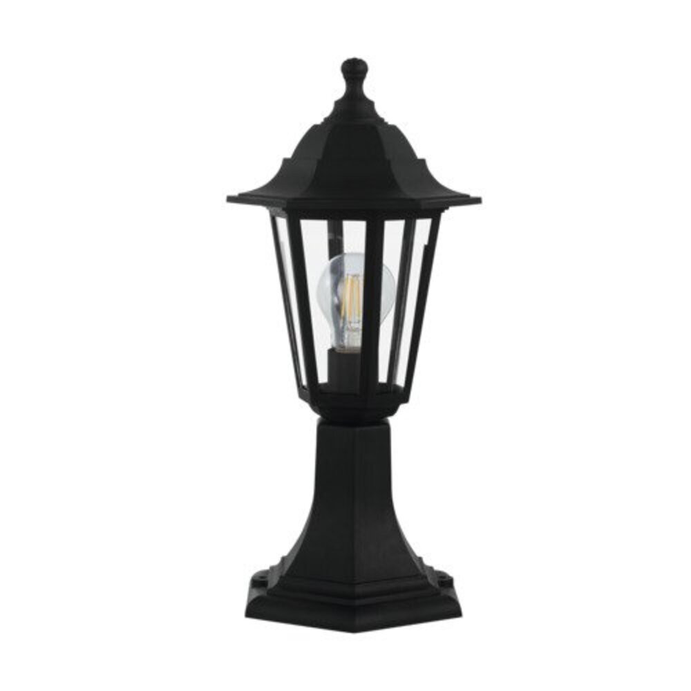 LED lámpa , állólámpa , E27 foglalat , 42 cm , fekete , kültéri , EGLO , DUANERA , 33779