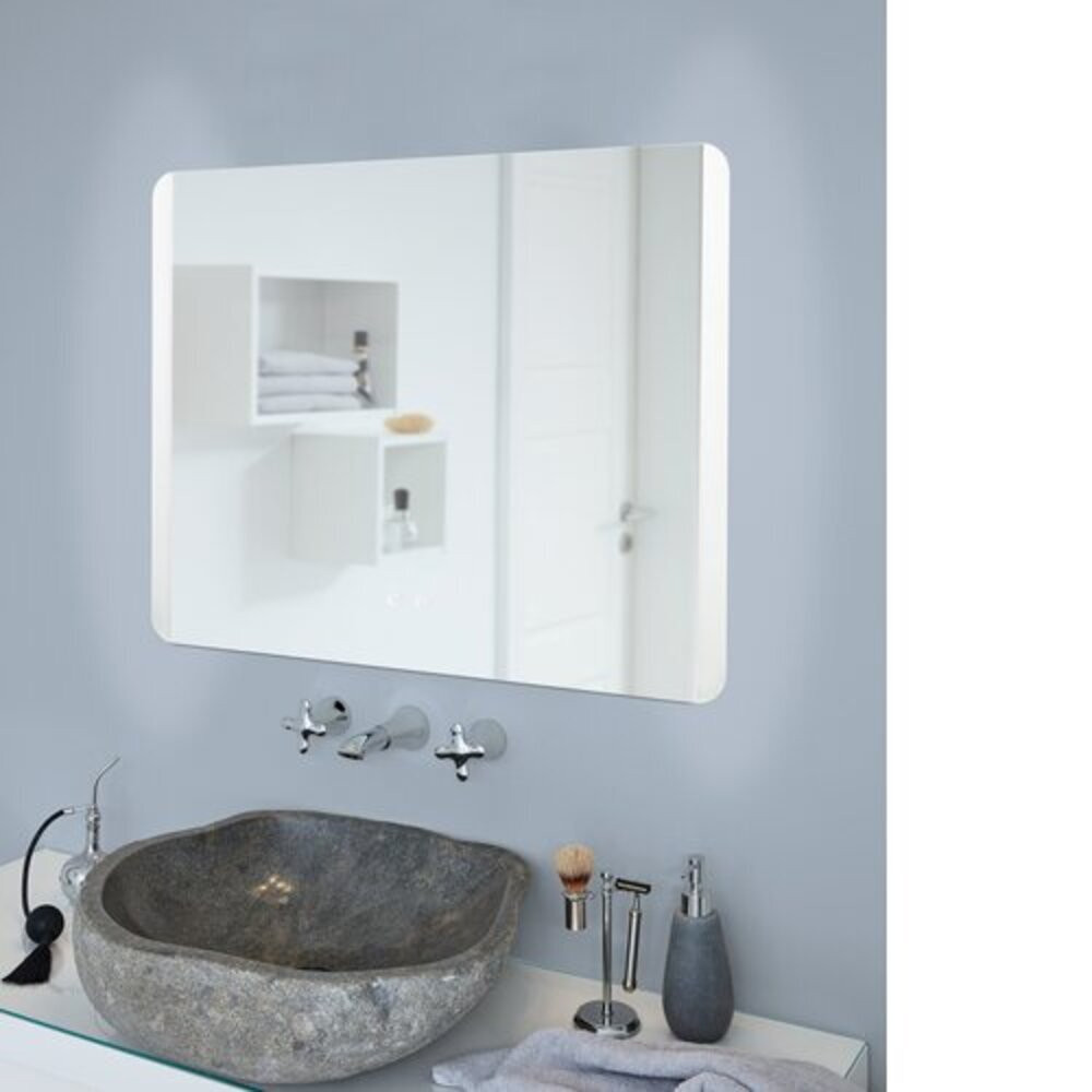 Tükör LED világítással , négyzet , 80 x 60 cm , 24W , 3000/4000/6500K , IP44 , EGLO , BUENAVISTA , 99854