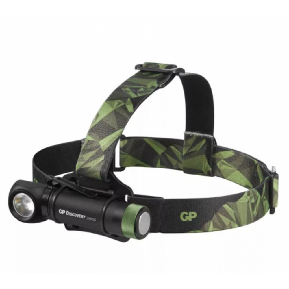 GP CREE LED Fejlámpa CHR35, 600 lm, tölthető, fekete, IPX4, P8555